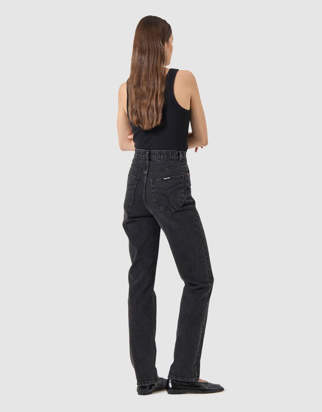 Rolla's - Loulou Straight Jean Long - Black Sand