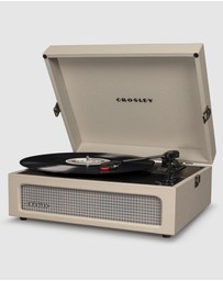 Crosley - Crosley Voyager Dune - Bluetooth Portable Turntable  & Record Storage Crate