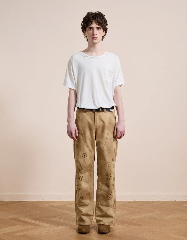 Found - Canvas Studded Work Pants