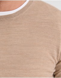 Oxford - Crew Neck Pure Wool Pullover