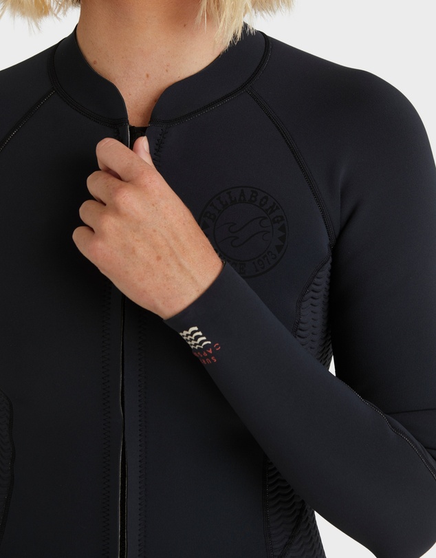Billabong - Womens Peeky Natural Chest Zip Wetsuit Jacket