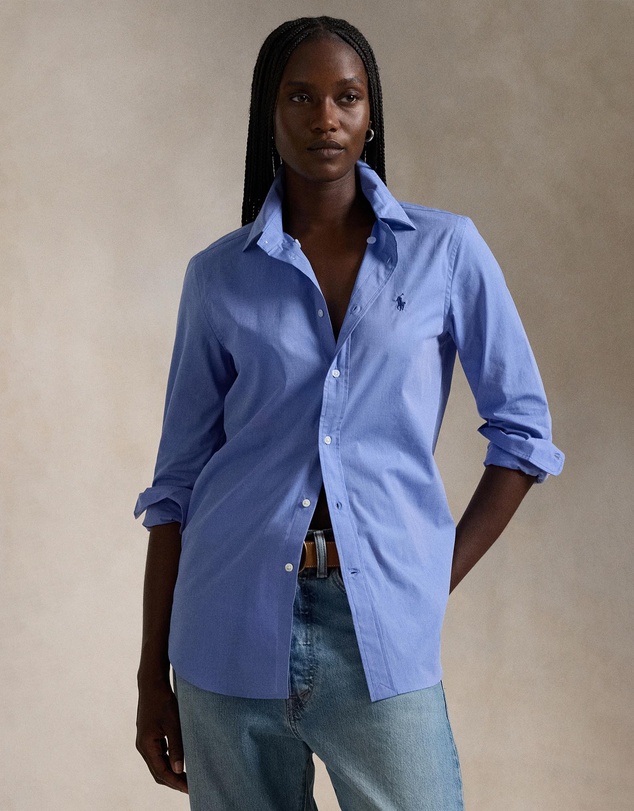 Polo Ralph Lauren - End-On-End Stretch Slim Fit Cotton Shirt - The ICONIC Exclusive