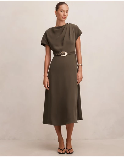 Forever New - Kylee Button Neck Dress