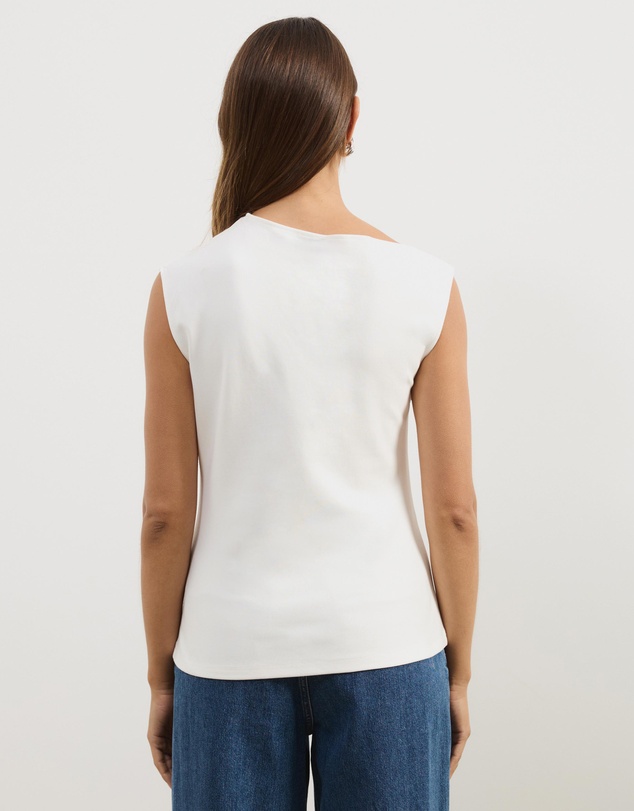 Atmos&Here - Amaris High Neckline Ponte Structured Top