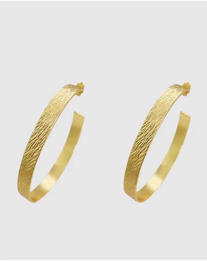Meshca - Imprint Textured Hoops