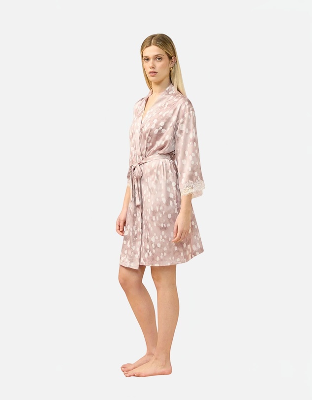 Gingerlilly - Hadley Brown Spot Robe