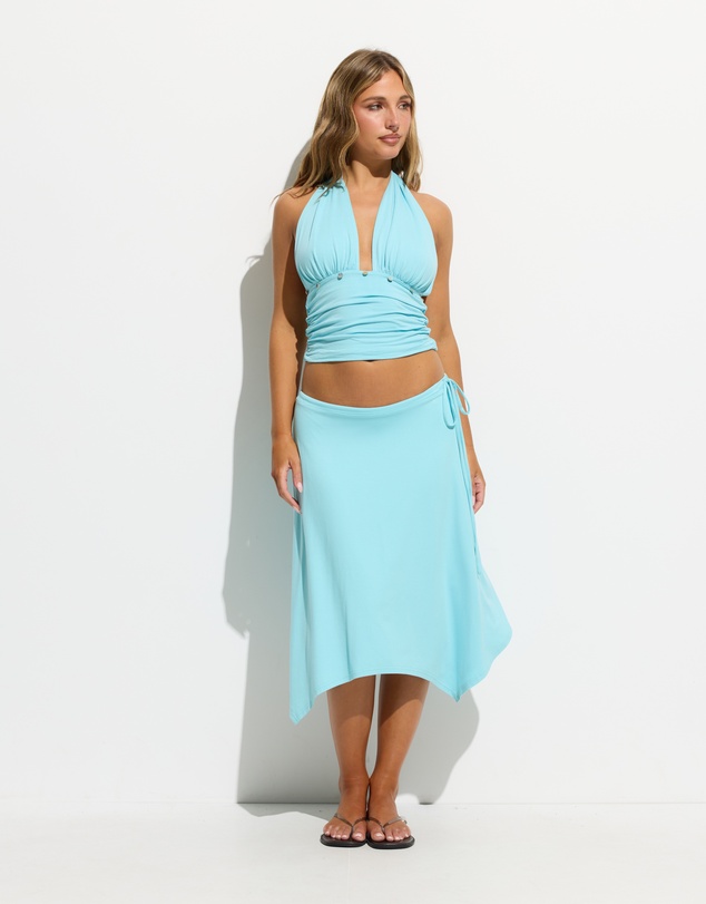 Dazie - Zara Asymmetrical Jersey Midi Skirt