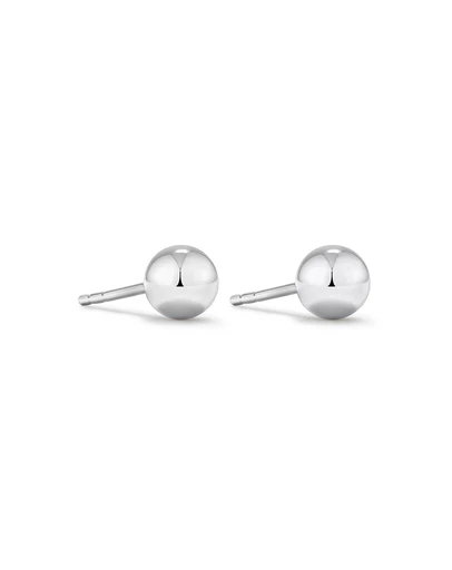 Michael Hill - 5mm Ball Stud Earrings in 10kt White Gold