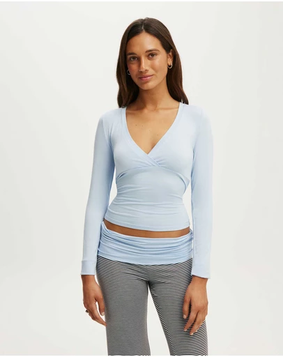 Cotton On Body - Airy Soft Crossover Long Sleeve