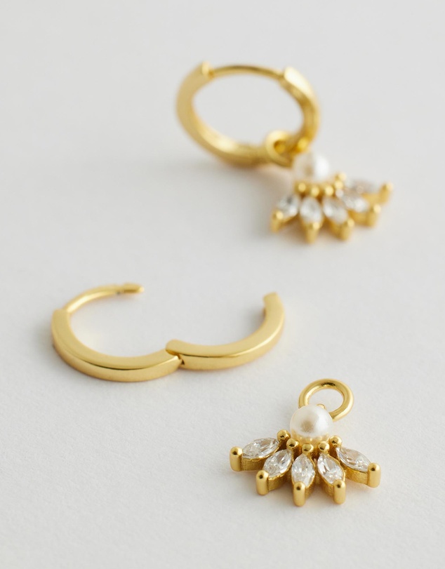 Native Sol - Celestine Pearl Earrings