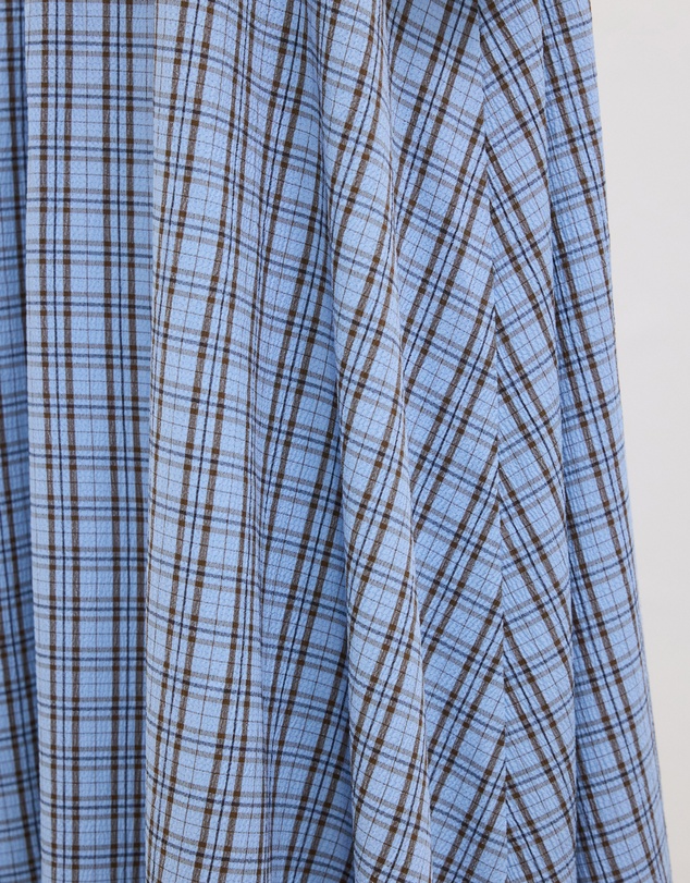 The Fated - Bloom Check Midi Skirt