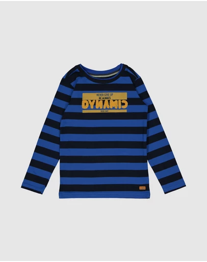Quapi - Karas Long Sleeve Stripe T-Shirt - Kids-Teens