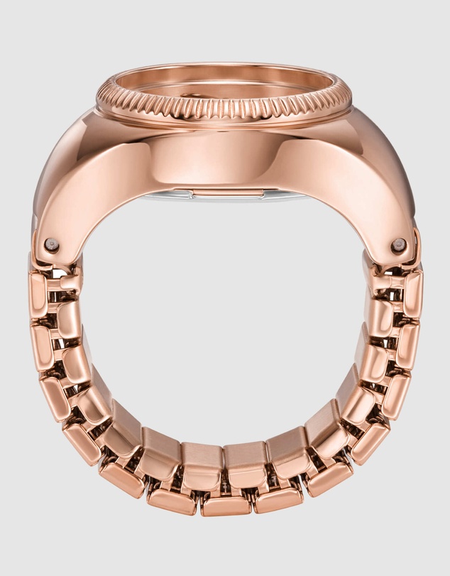 Fossil - Ring Watch Rose Gold-Tone Analogue Watch
