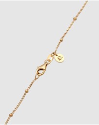 Elli Jewelry - Necklace Platelets Vintage Balls with Freshwater Cultured Pearl in 925 Sterling Silver
