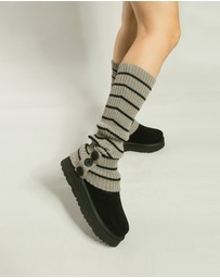Ozwear Connection Uggs - Ugg Cardy Stretchy Knit Leg Warmers Slouch Socks