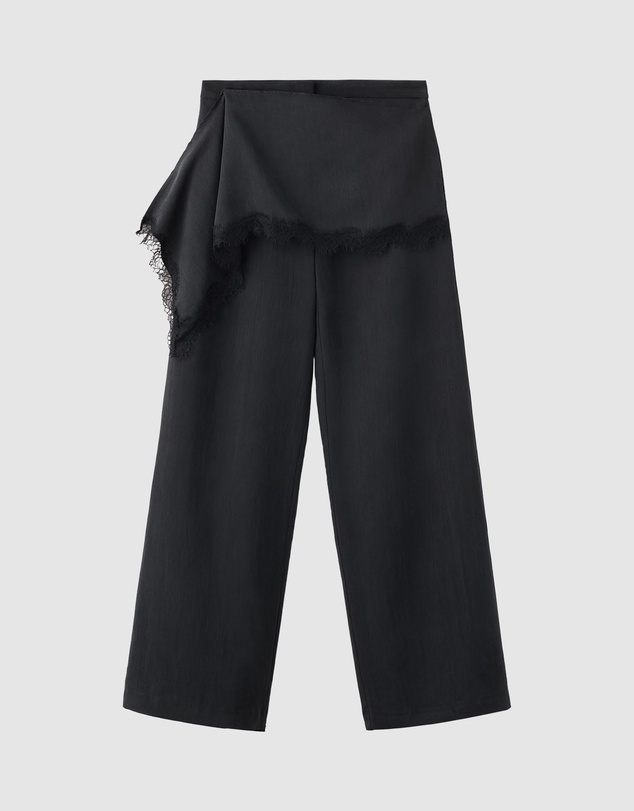 M.N.G - High-Waisted Lyocell Trousers