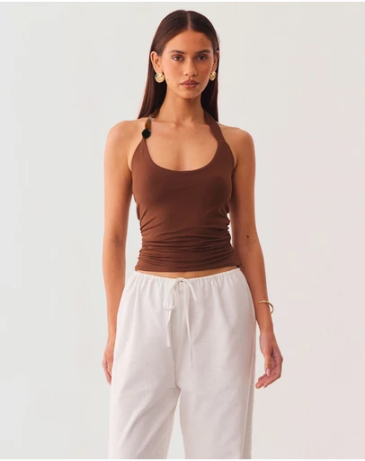 SNDYS - LEXIE TWIST HALTER TANK - ICONIC EXCLUSIVE