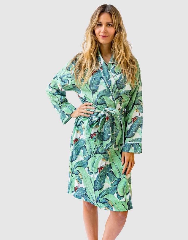 Sant And Abel - Women's Martinique® Green Banana Leaf Robe