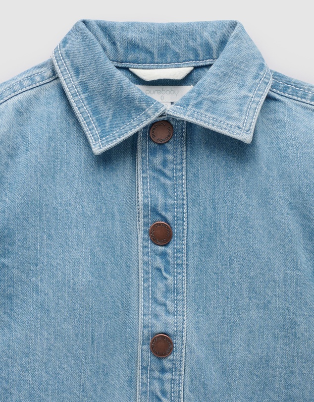 Purebaby - Denim Workers Jacket-Kids-Babies