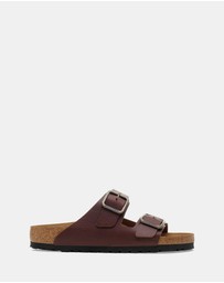 Birkenstock - Arizona Wire Buckle Natural Leather Narrow Shoes - Men's