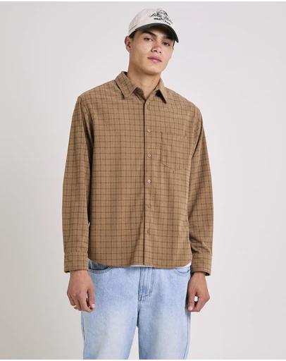 Arvust - Murphy Check Cord Long Sleeve Shirt
