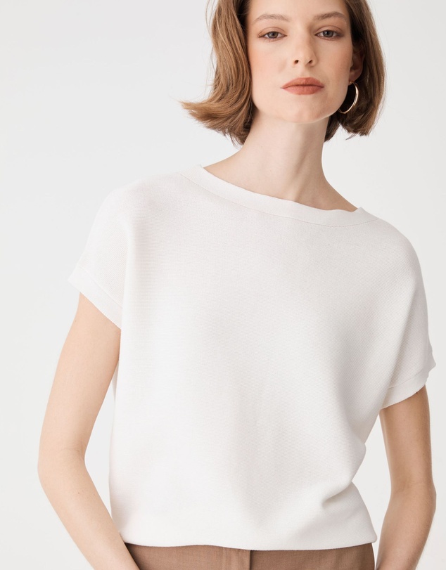 Forcast - Brandy Relaxed Cotton Knit Top