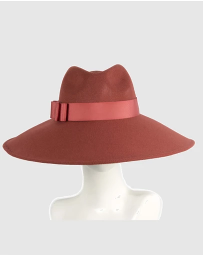 Max Alexander - Wide Brim Rust Winter Hat