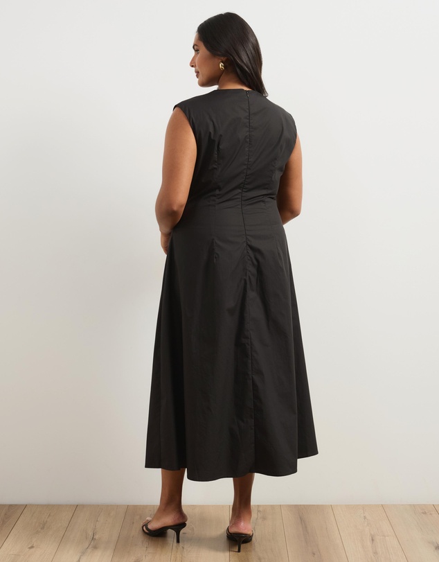 Atmos&Here Curvy - Lara Pintuck Midi Dress