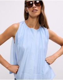 The Fated - Lila Gathered Neck Blouse