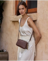 VESTIRSI - Vera Mahogany Camera Crossbody Bag