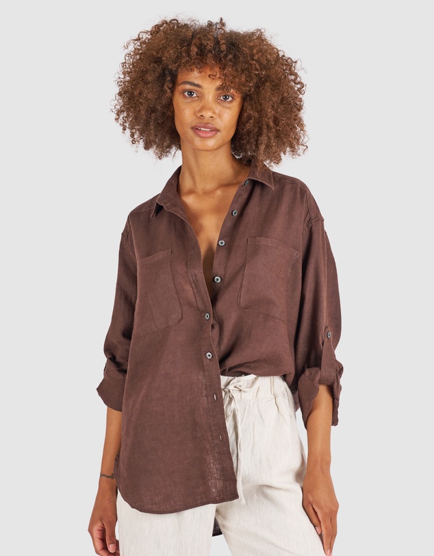 CAMIXA - Luna Oversize Linen Shirt