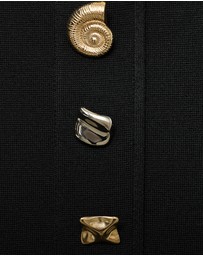 M.N.G - Strapless Dress With Jewel Buttons