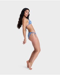 Roxy - Womens Printed Essentials Tie Side Classic Bikini Bottom
