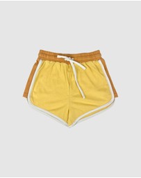 Banabae - Retro Sports Shorts - Yellow
