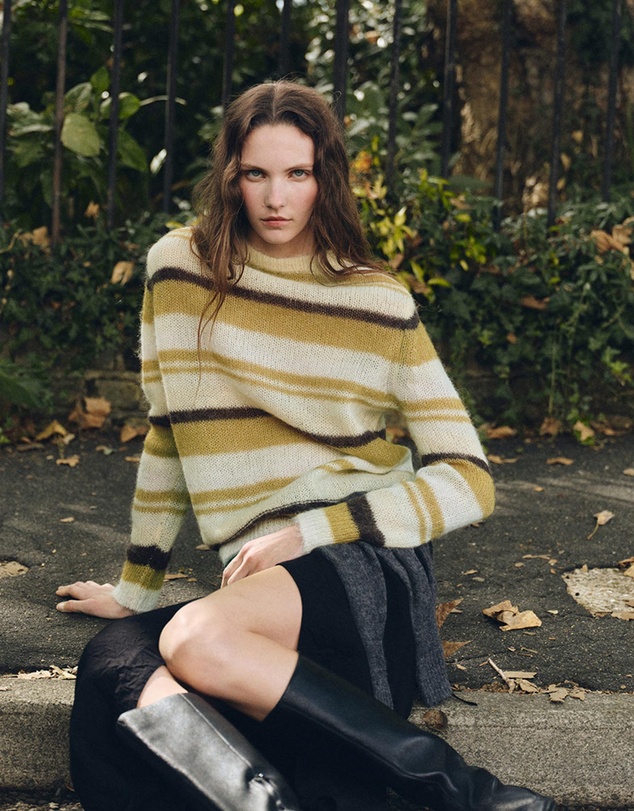 M.N.G - Semi-Transparent Alpaca Sweater