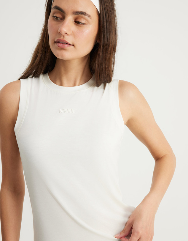 Upstate - Air Flex Tank Top - Vintage White