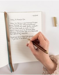 Bespoke Letterpress - Linen Bound Lined Journal - Dune Thicket