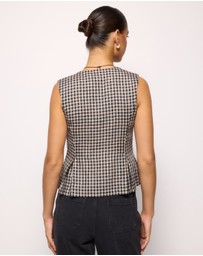 AERE - Linen Tie Front Top