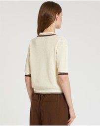 Marella - Noir Textured Polo