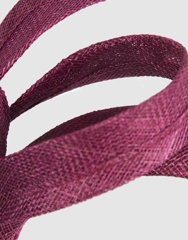 Max Alexander - Wine Sinamay Bow Racing Fascinator Headband
