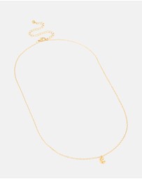 Lovisa - Waterproof Gold Plated Stainless Steel Mini Bubble Letter C Necklace