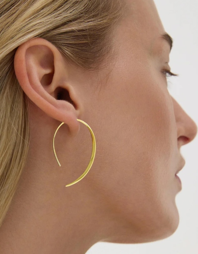 Najo - Arc Yellow Gold Earring