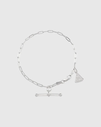 Von Treskow - Fine Clip Chain T-Bar Bracelet