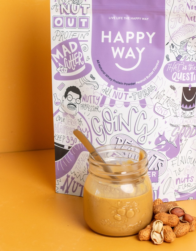 Happy Way - Peanut Butter Whey Protein Powder