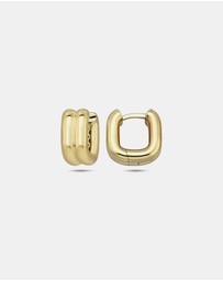 Zoe Olivia - 9K Gold Double Huggie Hoops