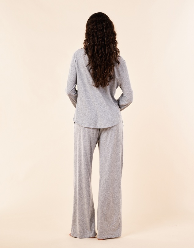 Papinelle - Jada Organic Cotton Knit Button Front PJ