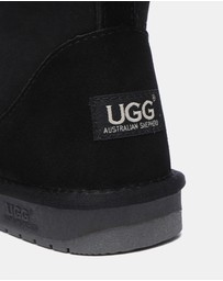 EVERAU - Australian Shepherd Ugg Mini Classic Sheepskin Upper UGG Boots