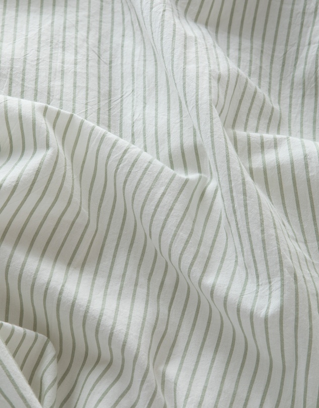 Sheet Society - Leo Washed Cotton Stripe Fitted Sheet Set