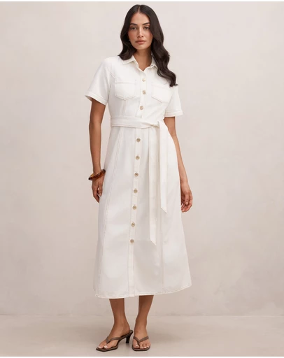 Forever New - Millie Midi Denim Shirt Dress