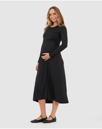 Ripe Maternity - Luxe Knit A-Line Nursing Dress